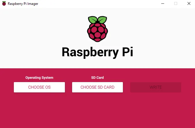 R﻿aspberry Pi Imager
